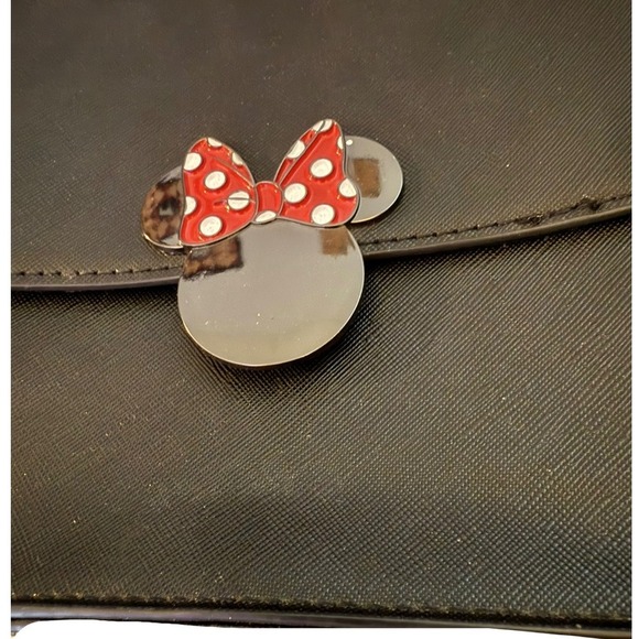 Disney Minnie Mouse Crossbody Black Satchel - Picture 2 of 4